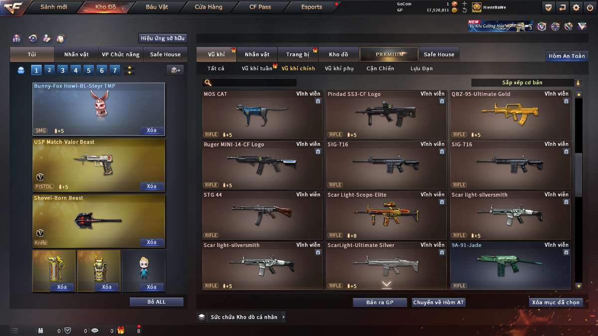 shop acc cf uy tin gia re